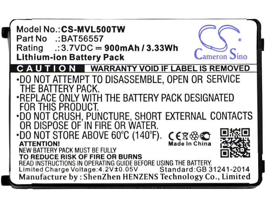 Cameron & Co Cameron & Co standard battery 900mAh PMNN4497 — product photo