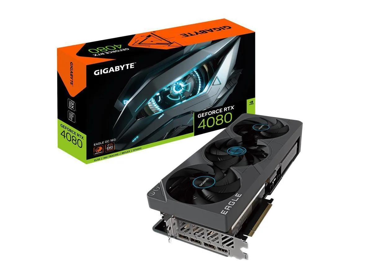 GIGABYTE GIGABYTE EAGLE OC GeForce RTX 4080 16GB GDDR6X graphics card — product photo