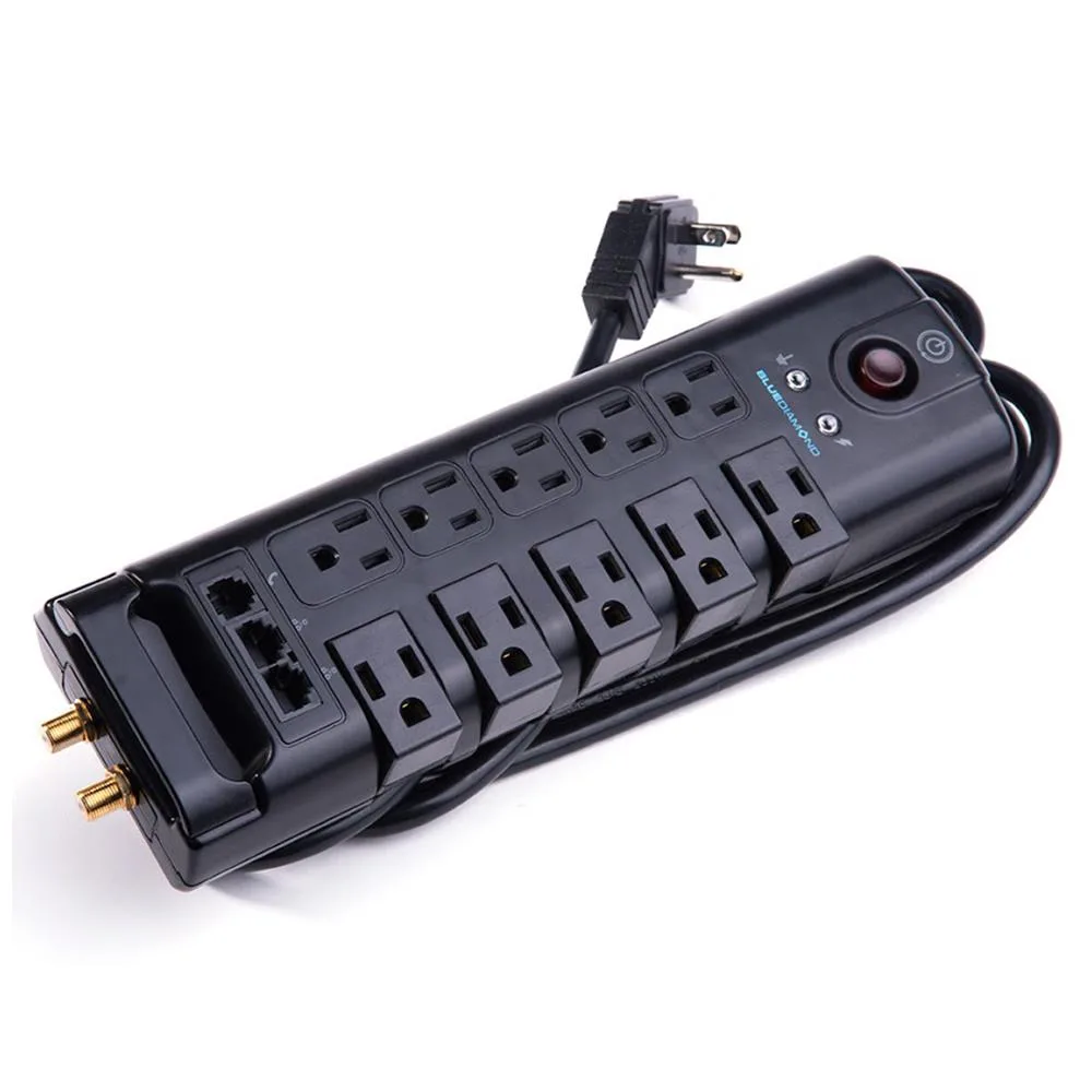 BlueDiamond BlueDiamond Defend Flex 10 10-Outlet Surge Protector 8ft Cord — product photo
