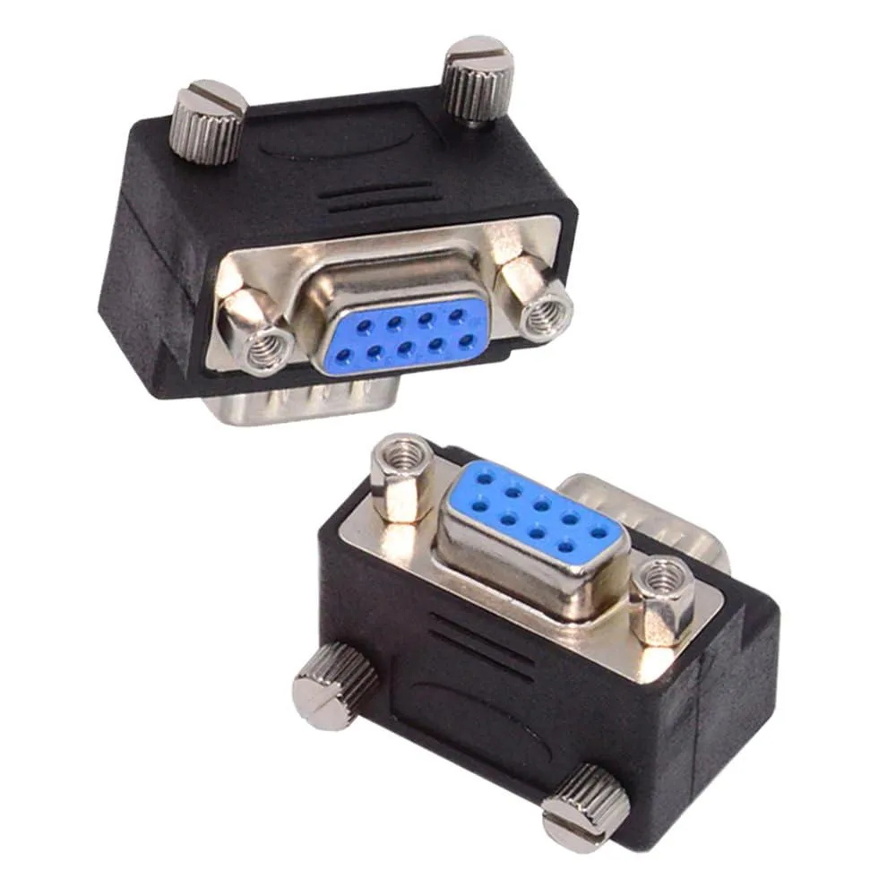 Fervit Fervit RS232 DB9 90° Angled Adapter Pair Male Female — product photo