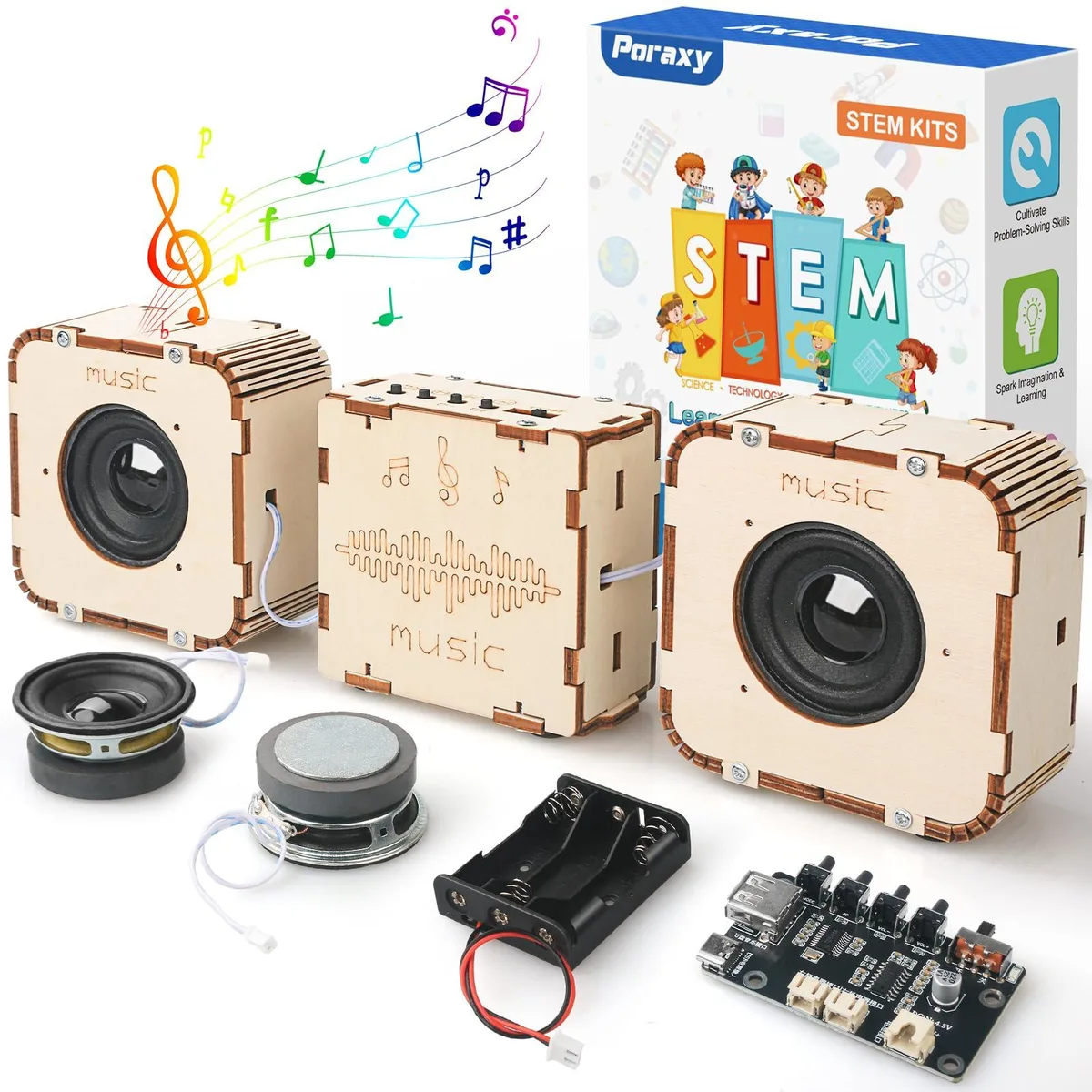  Poraxy DIY Speaker Kit PODIY010 3.5 in 1.7 in 3.5 in — product photo