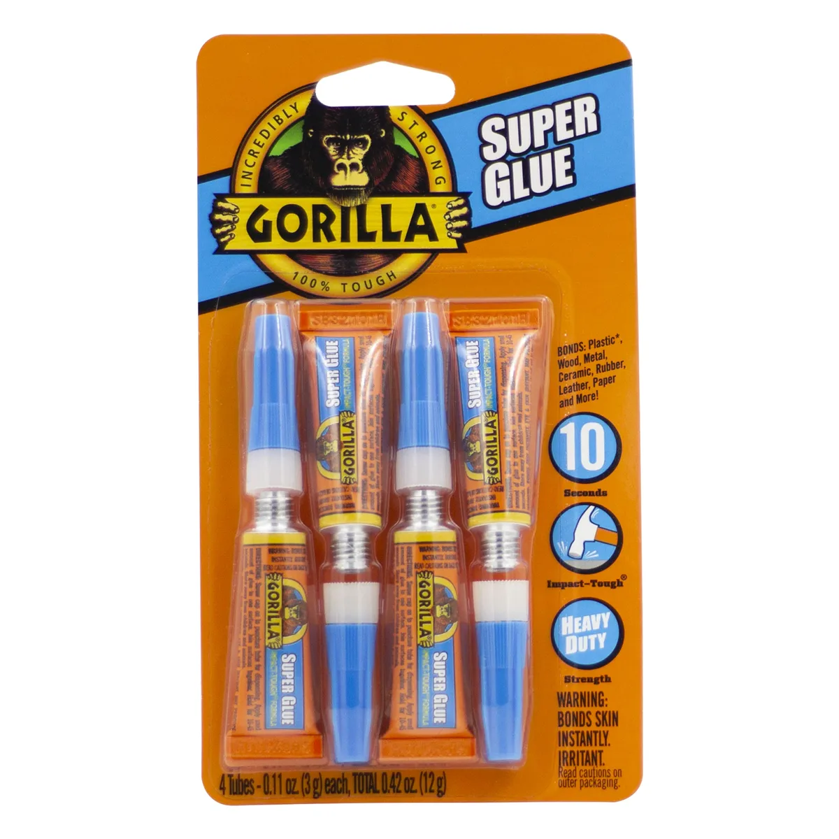  Gorilla 105800 Super Glue 4 x 3 g tubes — product photo