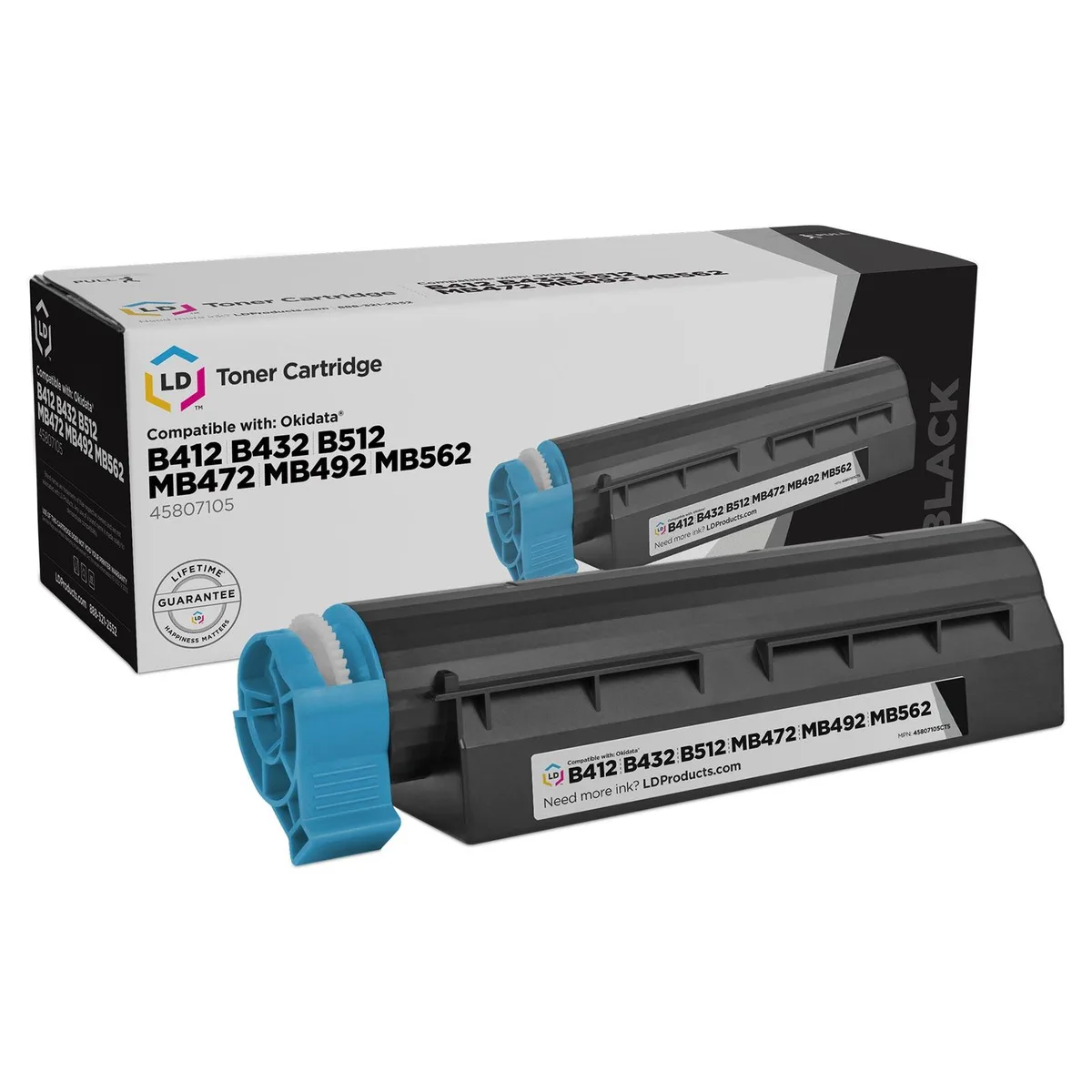 LD Products LD Products Compatible Toner Cartridge 45807105 Black 7000 Pages — product photo