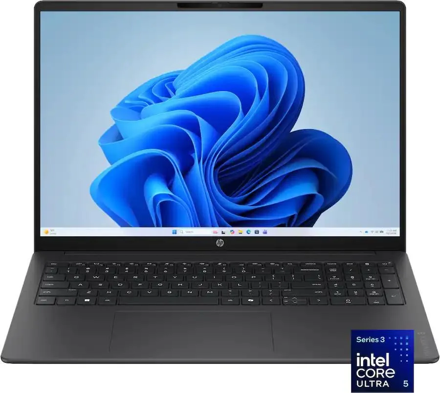HP HP OmniBook 3 laptop Intel Core Ultra 5 225U 16GB 512GB 16 WUXGA touchscreen Mica Silver — product photo