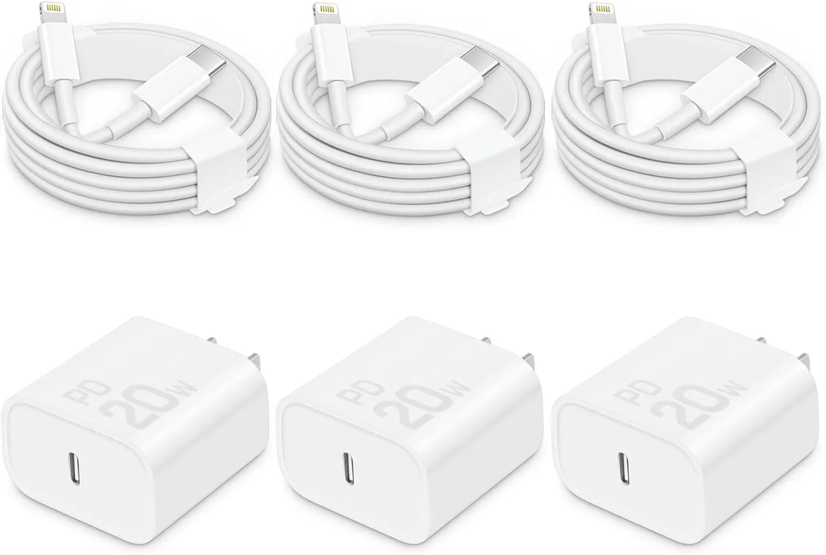 ONITOON ONITOON 20W USB-C Wall Charger with 6ft Cable 3 Pack — product photo