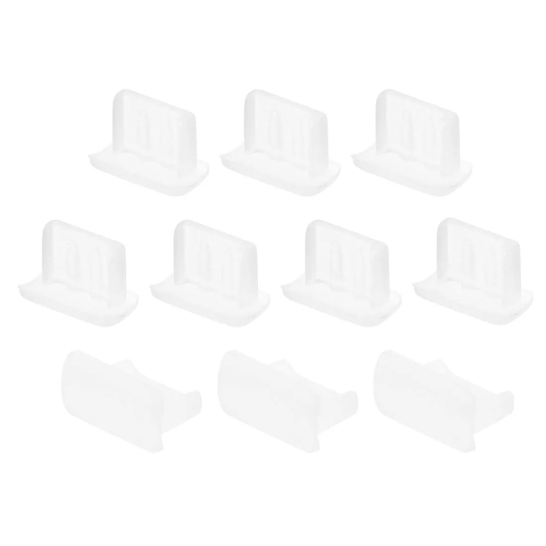 Unique-Bargains Unique-Bargains Silicone Mini USB Anti-Dust Cap Transparent 10pcs — product photo