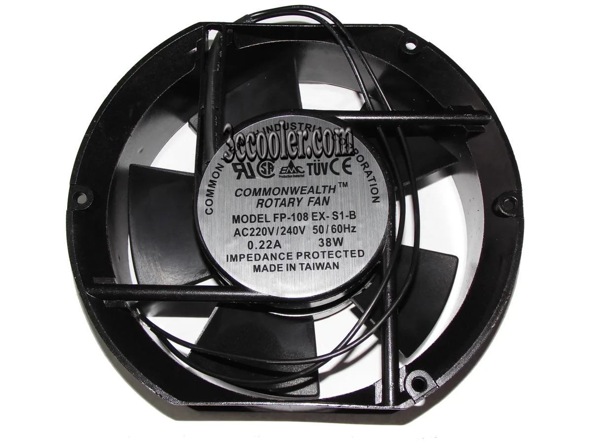 OEM Industries OEM Industries FP-108EX-S1-B 172x150x51mm 38W Ball Bearing AC Fan — product photo