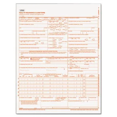 TOPS TOPS CMS-1500 Tax Form 250 Pack 50135RV — product photo
