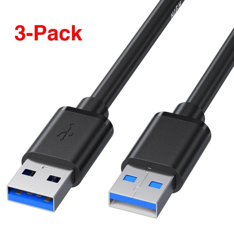 Jansicotek Jansicotek USBAM2M USB 3.0 A to A Male Cable 1.6Ft 3-Pack — product photo