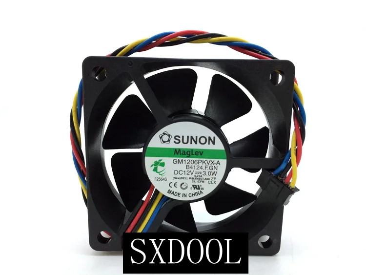 SXDOOL SXDOOL GM1206 60mm 12V 3.0W 5-pin case fan — product photo