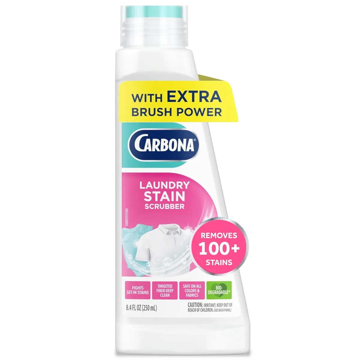 Gray 8.4 fl oz bottle with integrated brush-top applicator