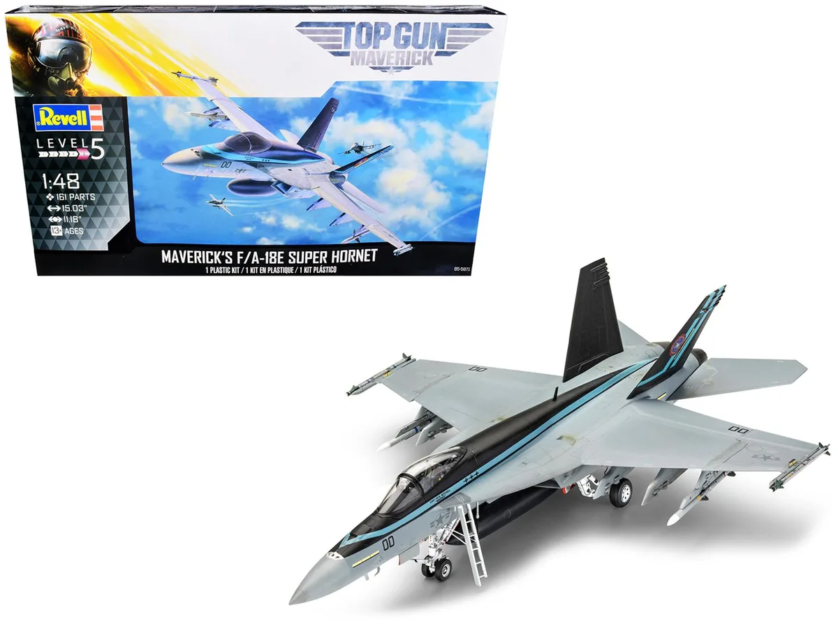 Revell Revell F/A-18E Super Hornet Top Gun Maverick 1/48 Level 5 161 parts — product photo