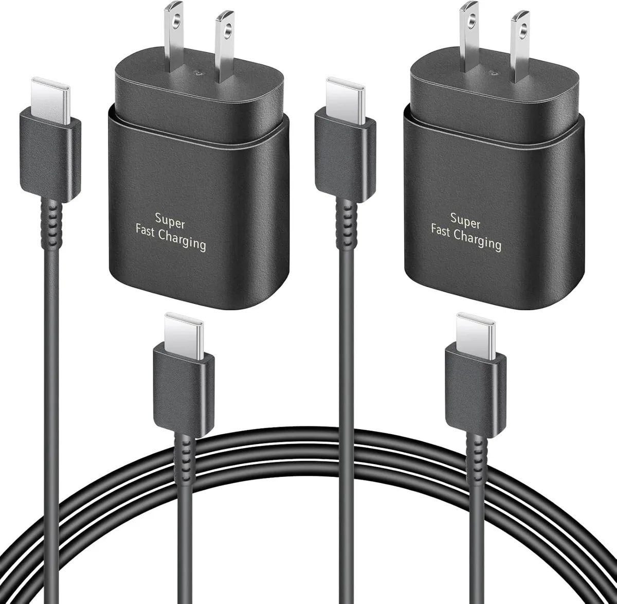 Choseal Choseal 25W USB-C Wall Charger 2-Pack with 6ft Cable — product photo