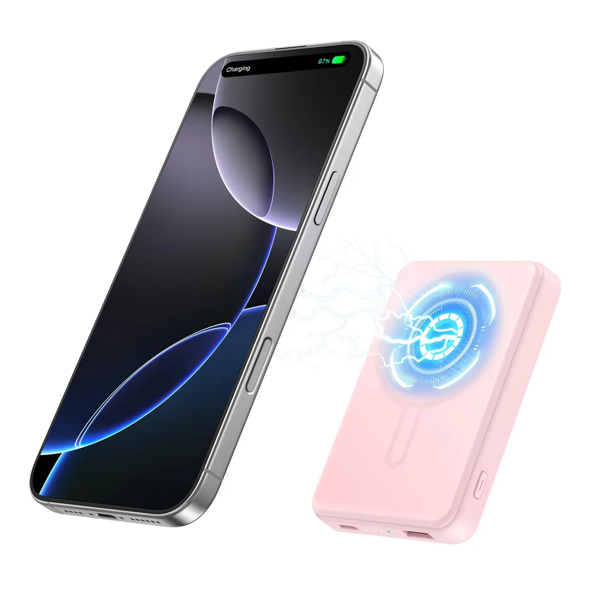 Aterob MA100 5000mAh power bank Pink — product photo