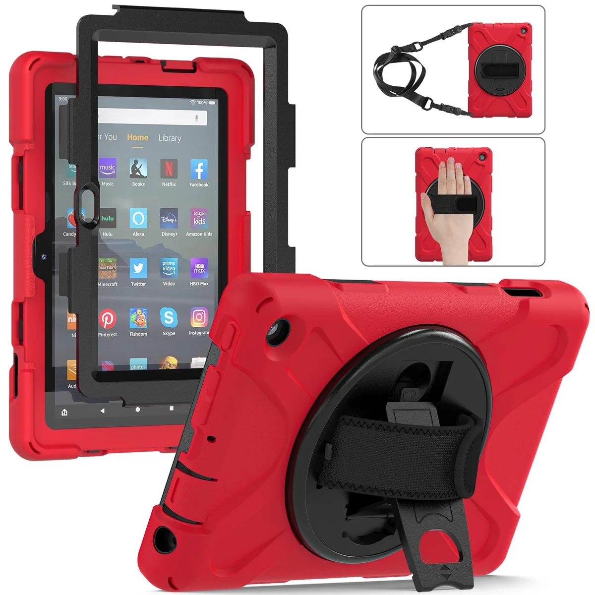 Werleo Werleo Red Sleeve for Fire 7 12th Gen 7.0 inch 2022 — product photo