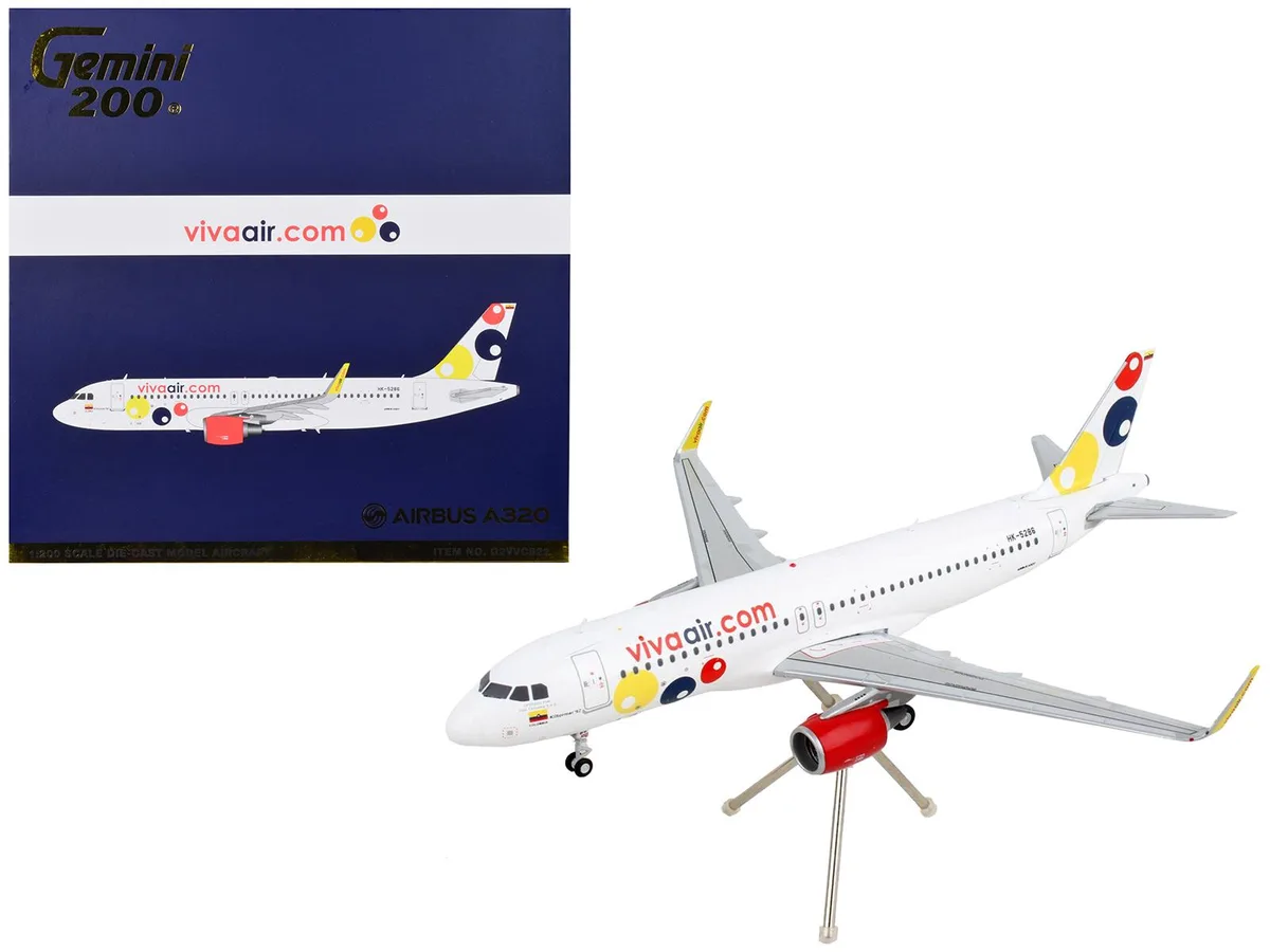 GeminiJets GeminiJets Airbus A320 Viva Air HK-5286 1/200 Diecast Model Airplane — product photo