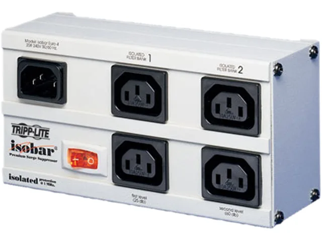 Tripp Lite Tripp Lite EURO-4 surge protector 4 outlets C13 6.60 ft 330 J 240 V — product photo