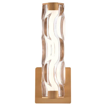 Vaxcel Vaxcel W0358 Marseille 13-in. LED Wall Light Natural Brass — product photo