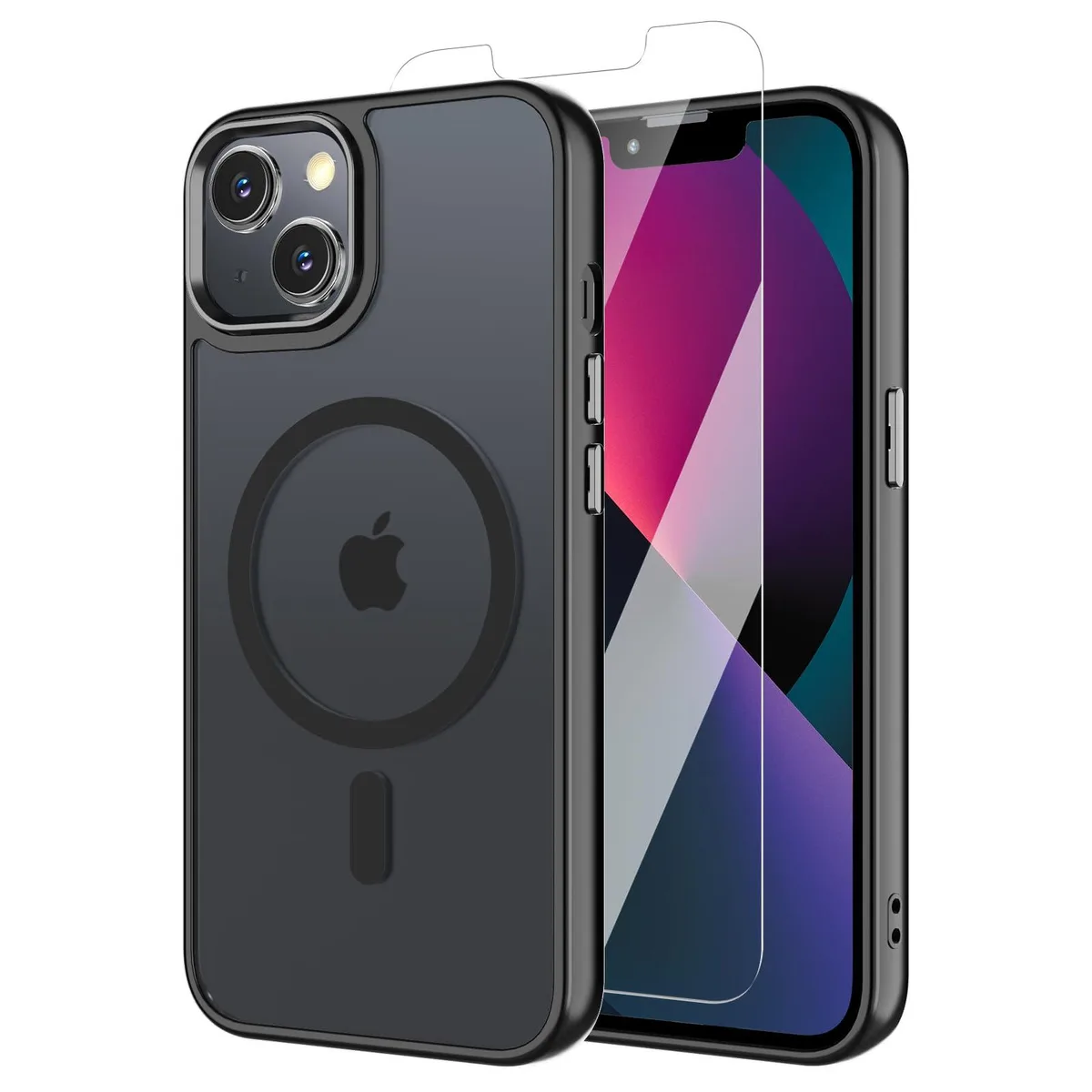  BPOASE MATTEPHONECASEIP13/14001 iPhone 13/14 6.1 inch case Black — product photo