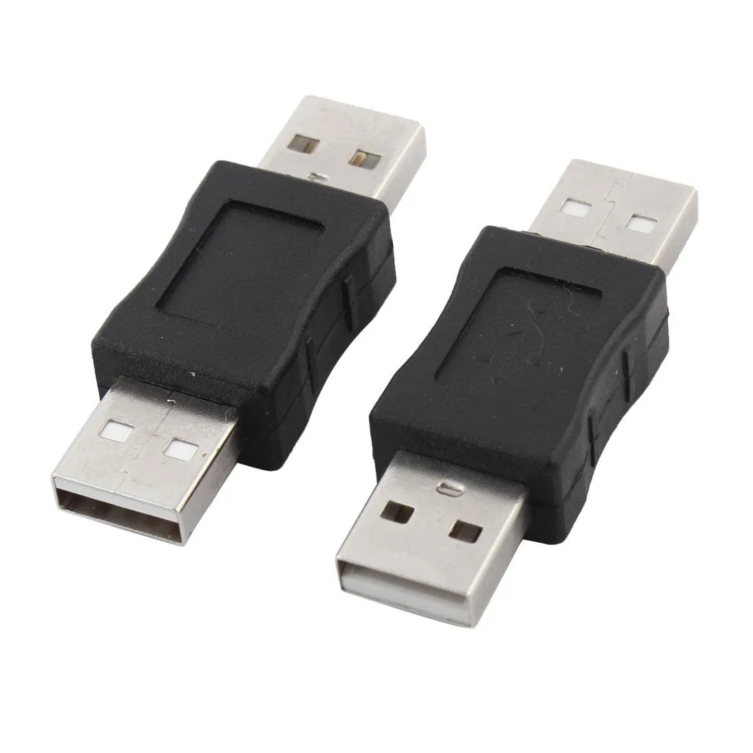 Unique-Bargains Unique-Bargains USB 2.0 Male to Male Adapter Black 5cm 2pcs — product photo