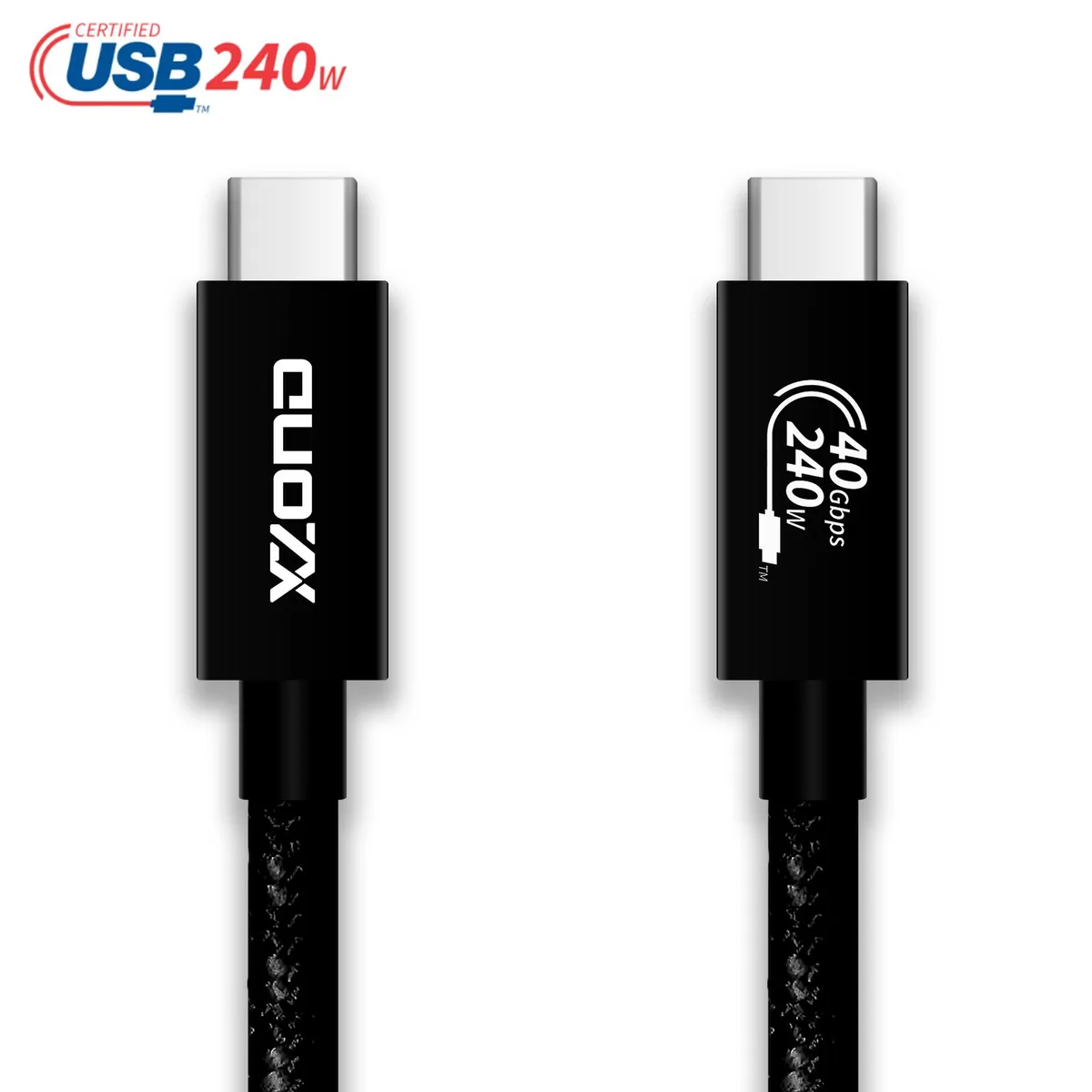 XZOND XZOND IF-CERTIFIED USB4 Cable 240W 40Gbps 8K 60Hz — product photo