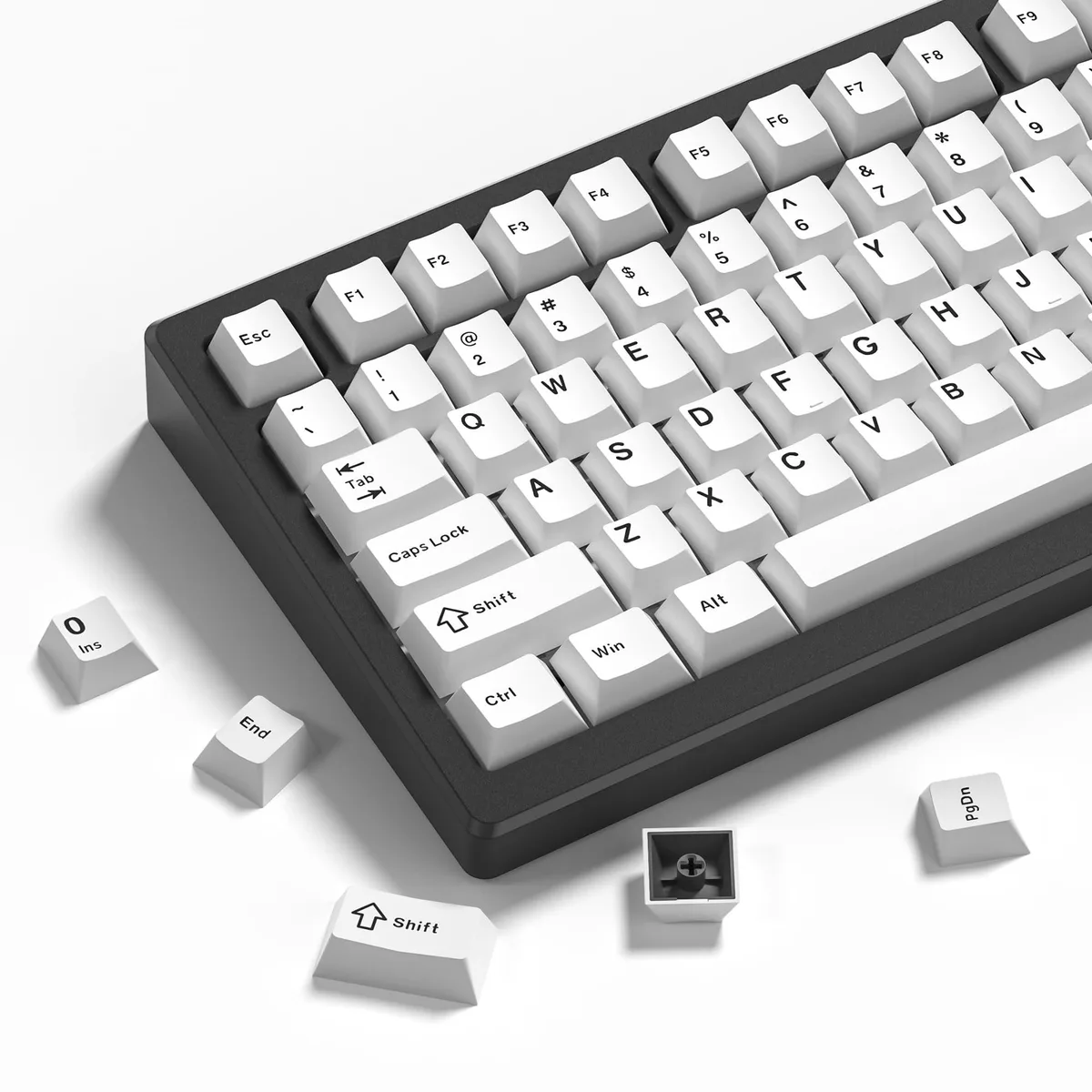 Womier Womier Double Shot PBT Keycaps 138 Keys Cherry Profile White — product photo