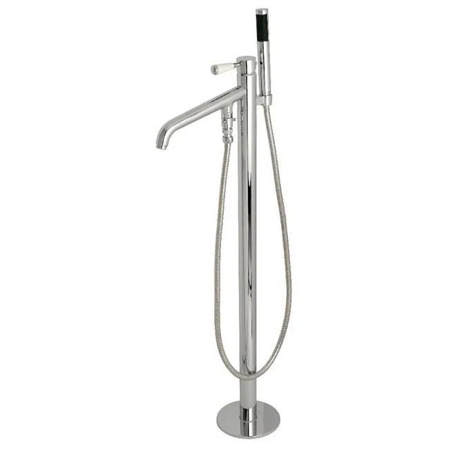 KINGSTON BRASS KINGSTON BRASS KS8131DPL Paris Freestanding Tub Faucet with Hand Shower, Polished Chrome — product photo