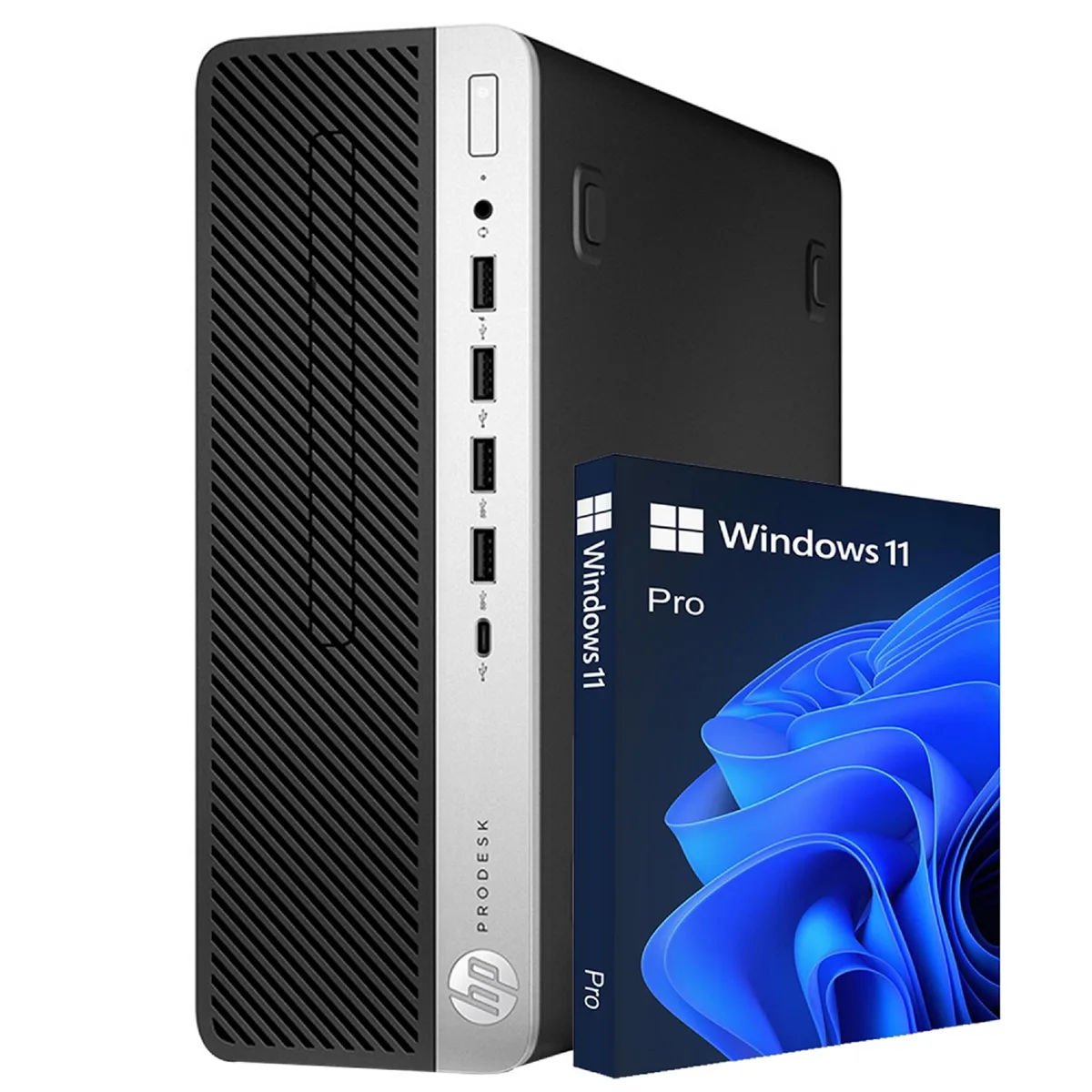 HP HP ProDesk 600 G5 SFF i5-9500 16GB 512GB NVMe Windows 11 Pro desktop PC — product photo