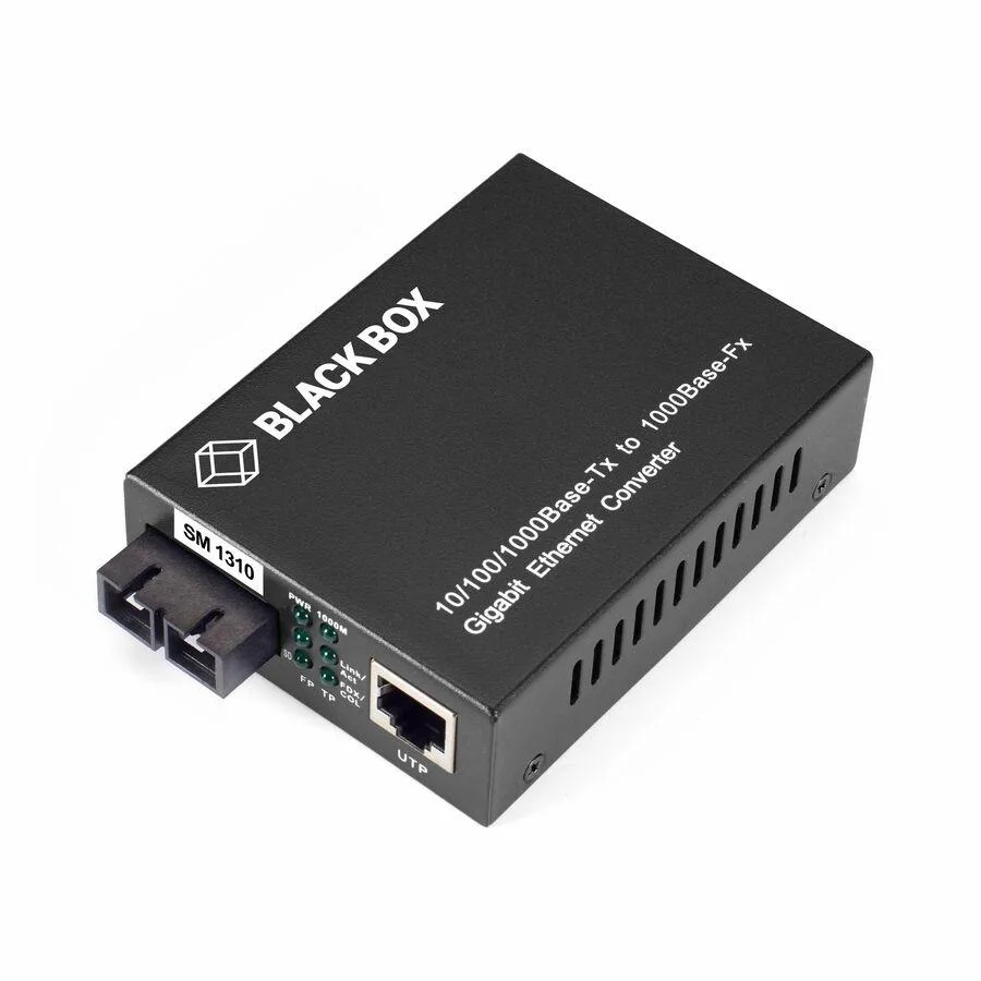 Black Box Corporation Black Box Corporation LGC212AR2 Media Converter 10/100/1000 SM 1310nm 20km SC — product photo