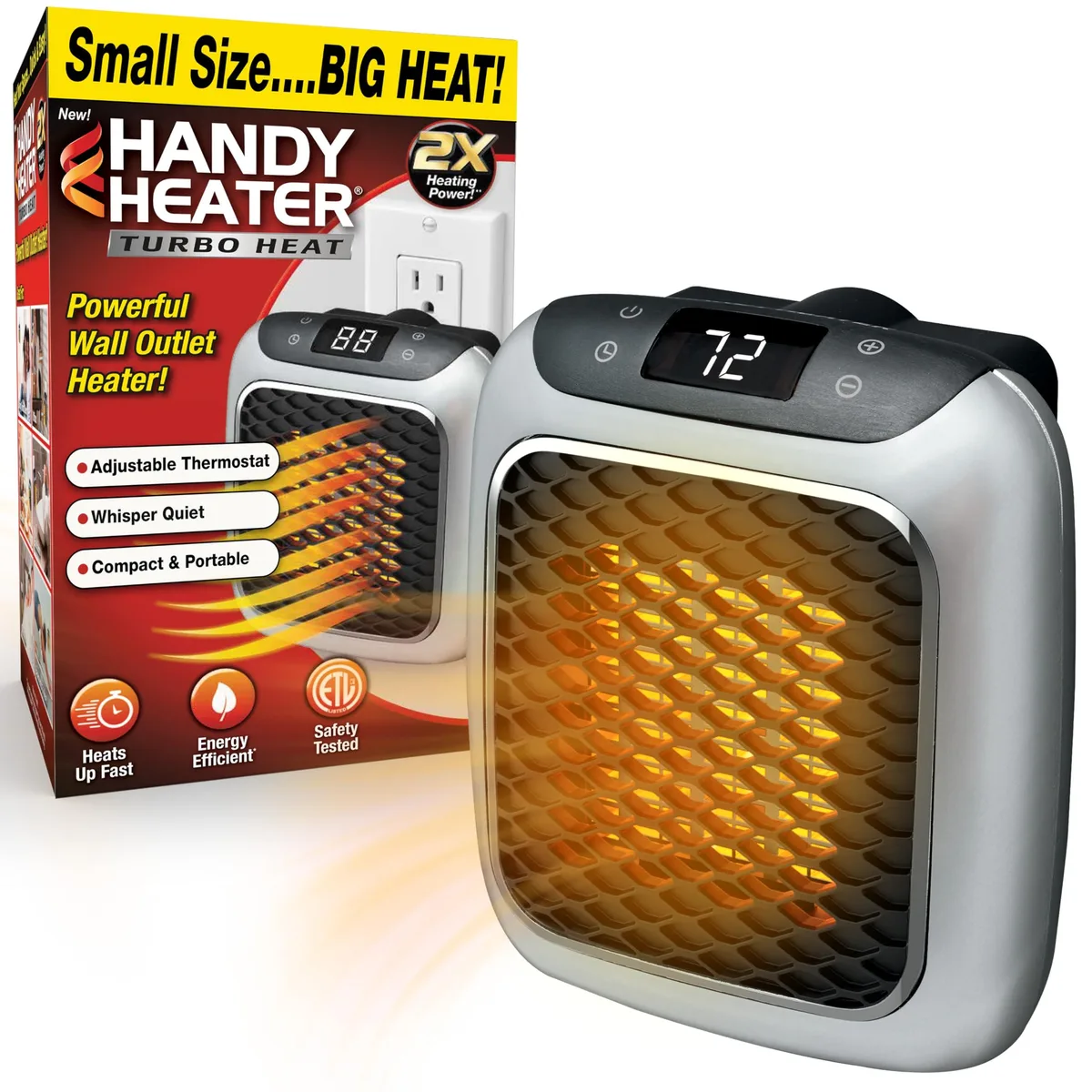  Ontel Handy Heater Turbo 800 Plug In Heater — product photo