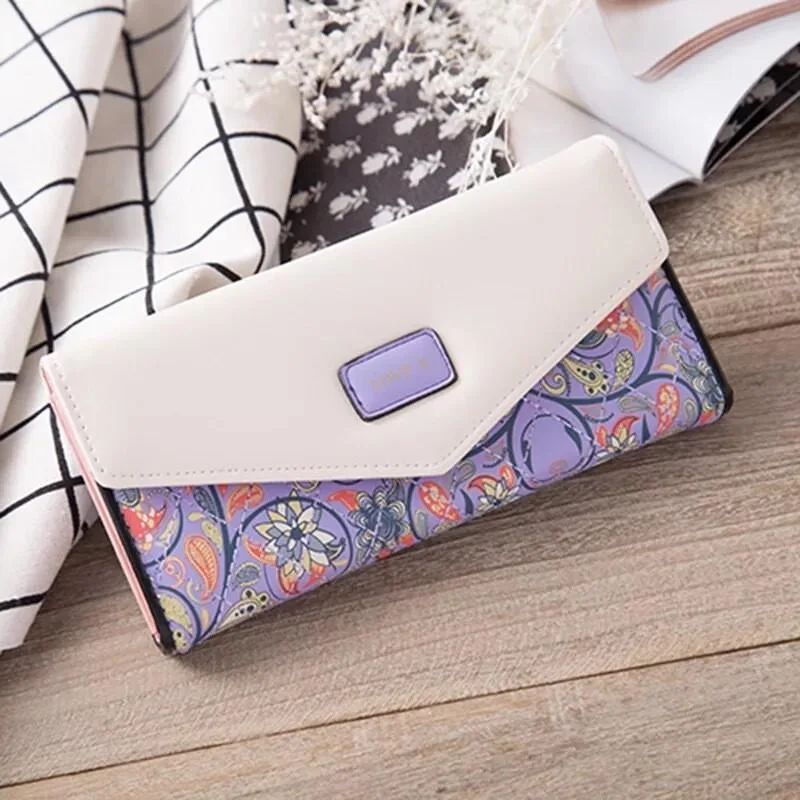 The Perfect Part The Perfect Part Leather Long Wallet Purple 19 x 9.5 x 2.6cm — product photo