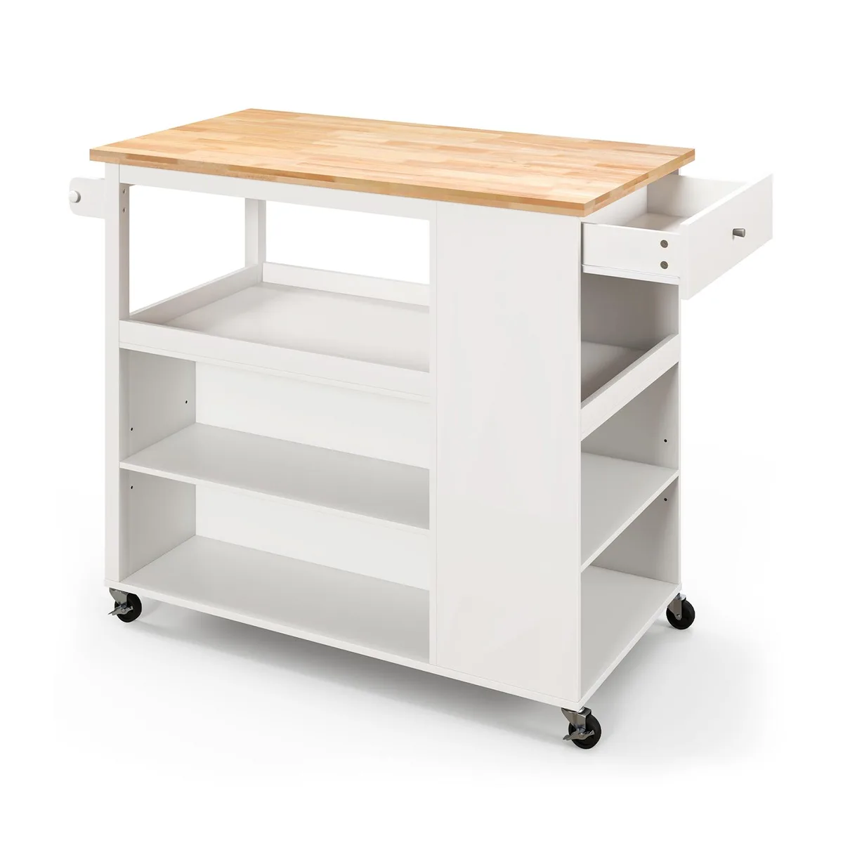 SlickBlue SlickBlue Kitchen Island Cart White 46" x 23.5" x 39 — product photo