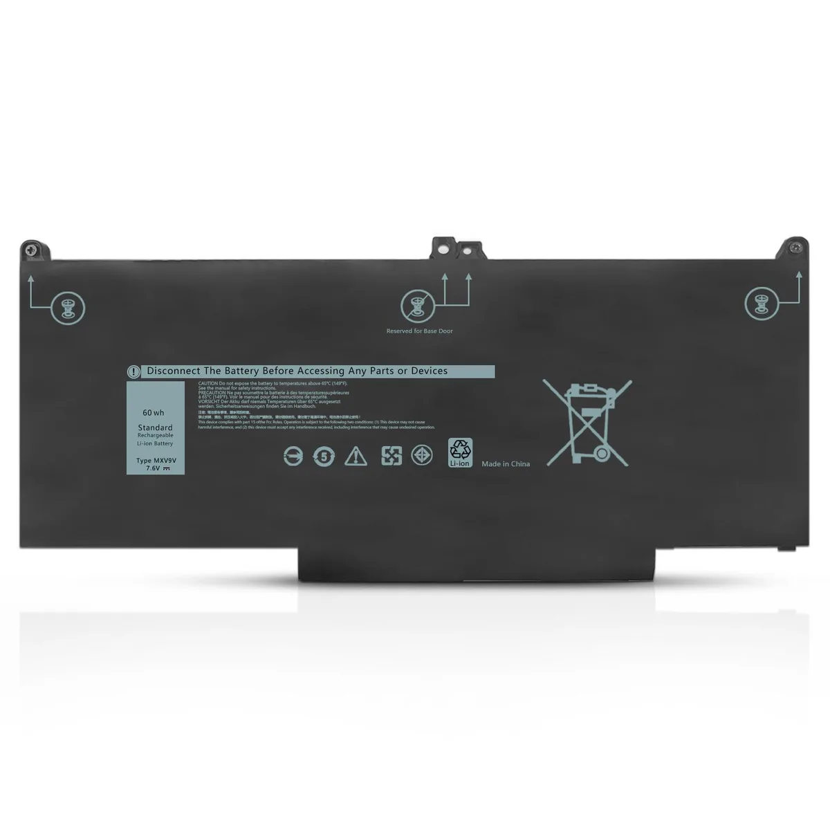 Damaite Damaite MXV9V 4-cell 7.6V 60Wh laptop battery — product photo