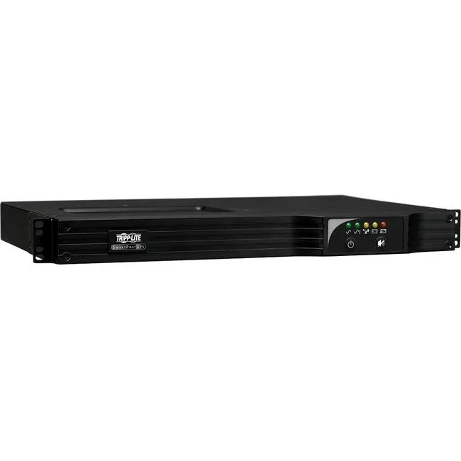 Tripp Lite 500VA rack-mount UPS, 1U black metal chassis
