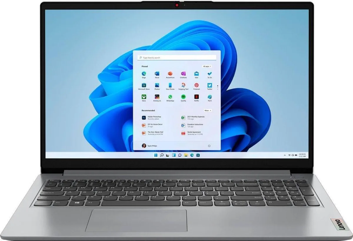 Lenovo Lenovo IdeaPad 1 15.6" Full HD laptop i5-1235U 12GB 1TB SSD Windows 11 Pro — product photo