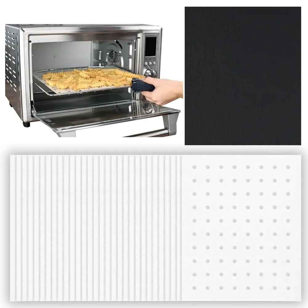 Stack of 50 black perforated parchment sheets 9 by 11 inches