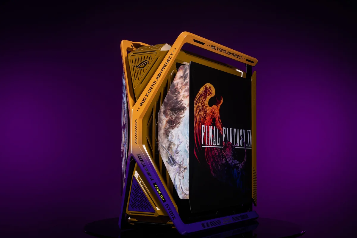 Corn Electronics Corn Electronics GR701 E-ATX PC case FINAL FANTASY FF16 Yellow — product photo