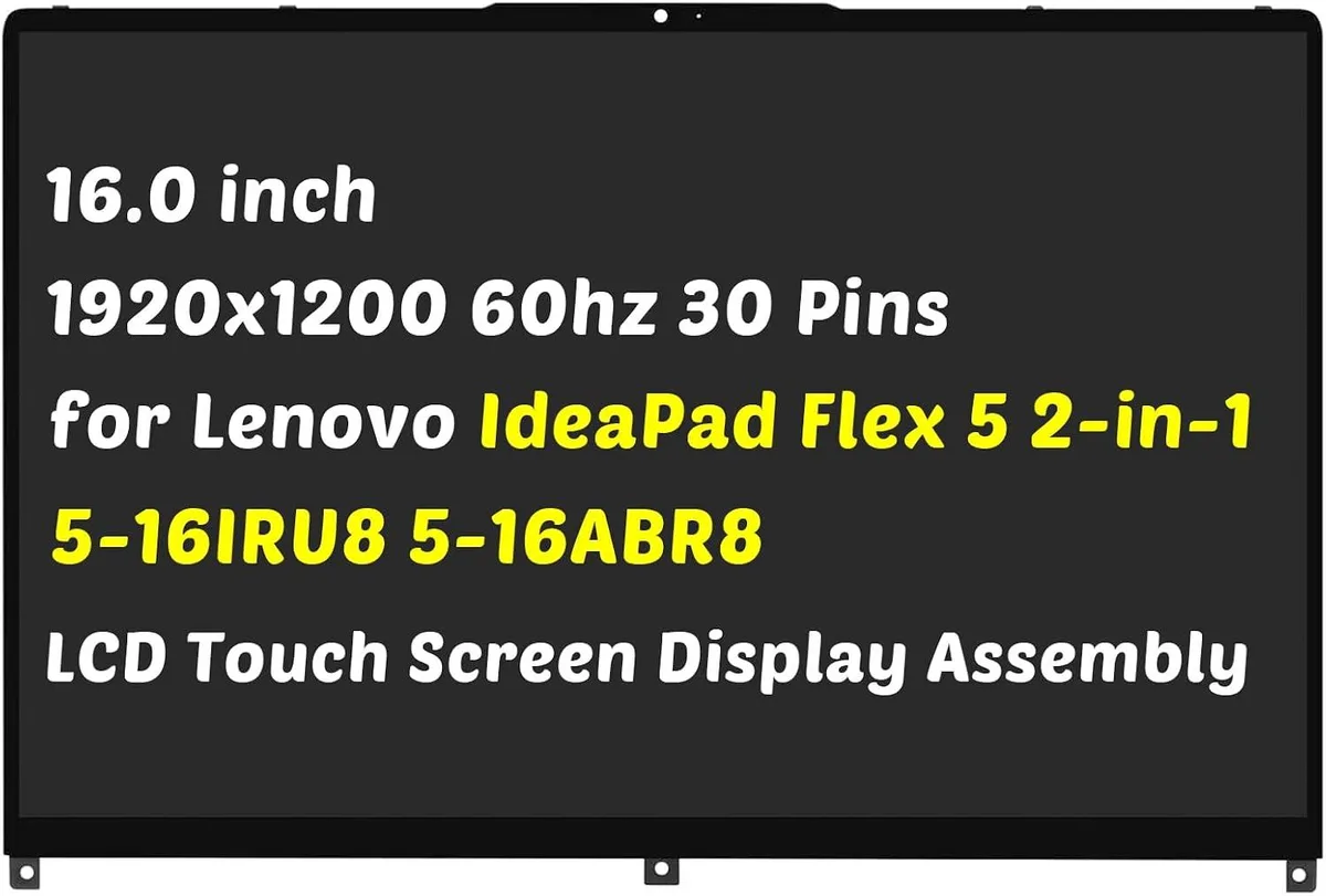 NUOLAISUN NUOLAISUN 5D10S39793 16.0" LCD touch screen assembly 30 pins 1920x1200 — product photo