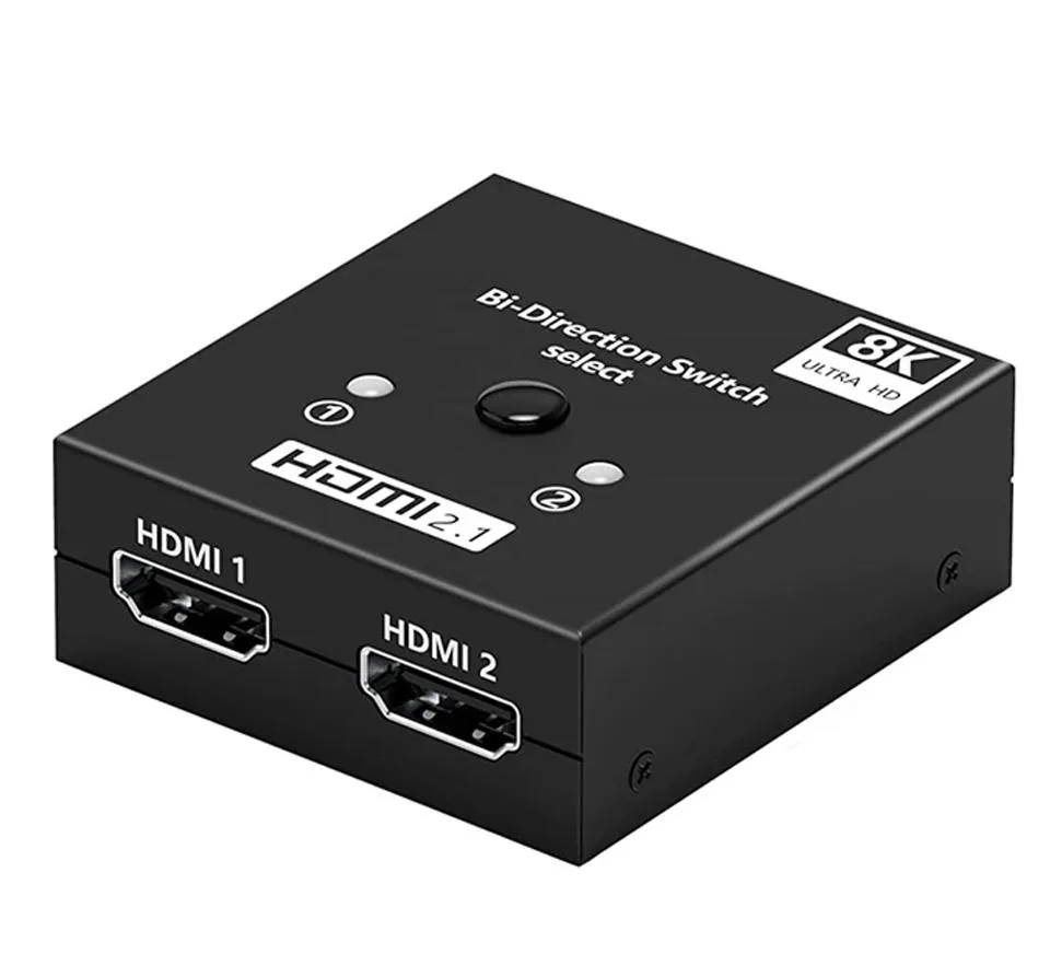 ESTONE ESTONE 8K HDMI 2.1 Bidirectional Switch 2-Port Black — product photo