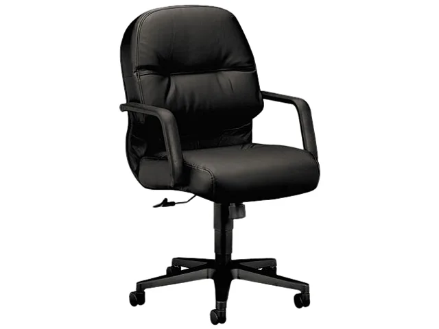HON HON 2092SR11T 2090 Pillow-Soft Managerial Mid-Back Office Chair, Black/Red — product photo