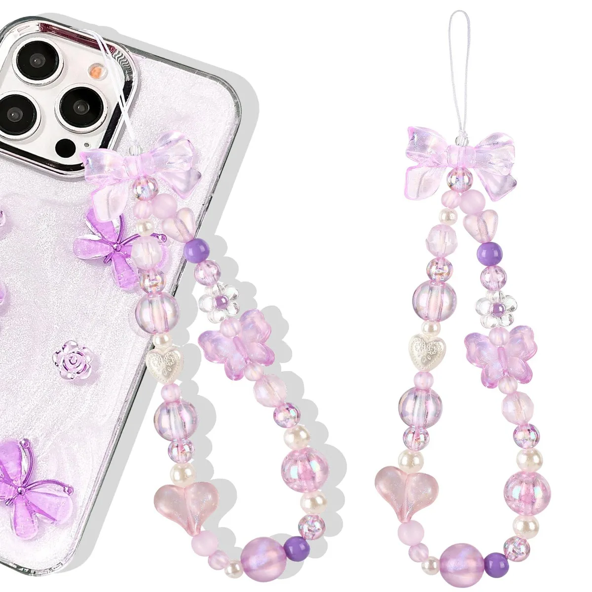  MOTOROLA Bow with Pearls Purple Bow 1PC telephone accessory — product photo