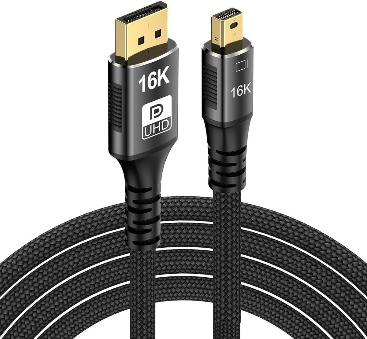 Aomoproing Aomoproing Mini DisplayPort to DisplayPort 2.1 Cable 10ft — product photo