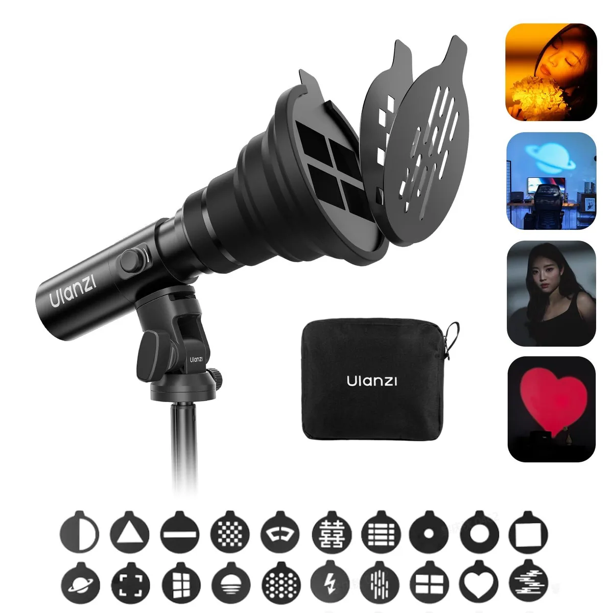  Ulanzi LM01 RGB Photography Flashlight 10W 7500mAh 0.83lb — product photo