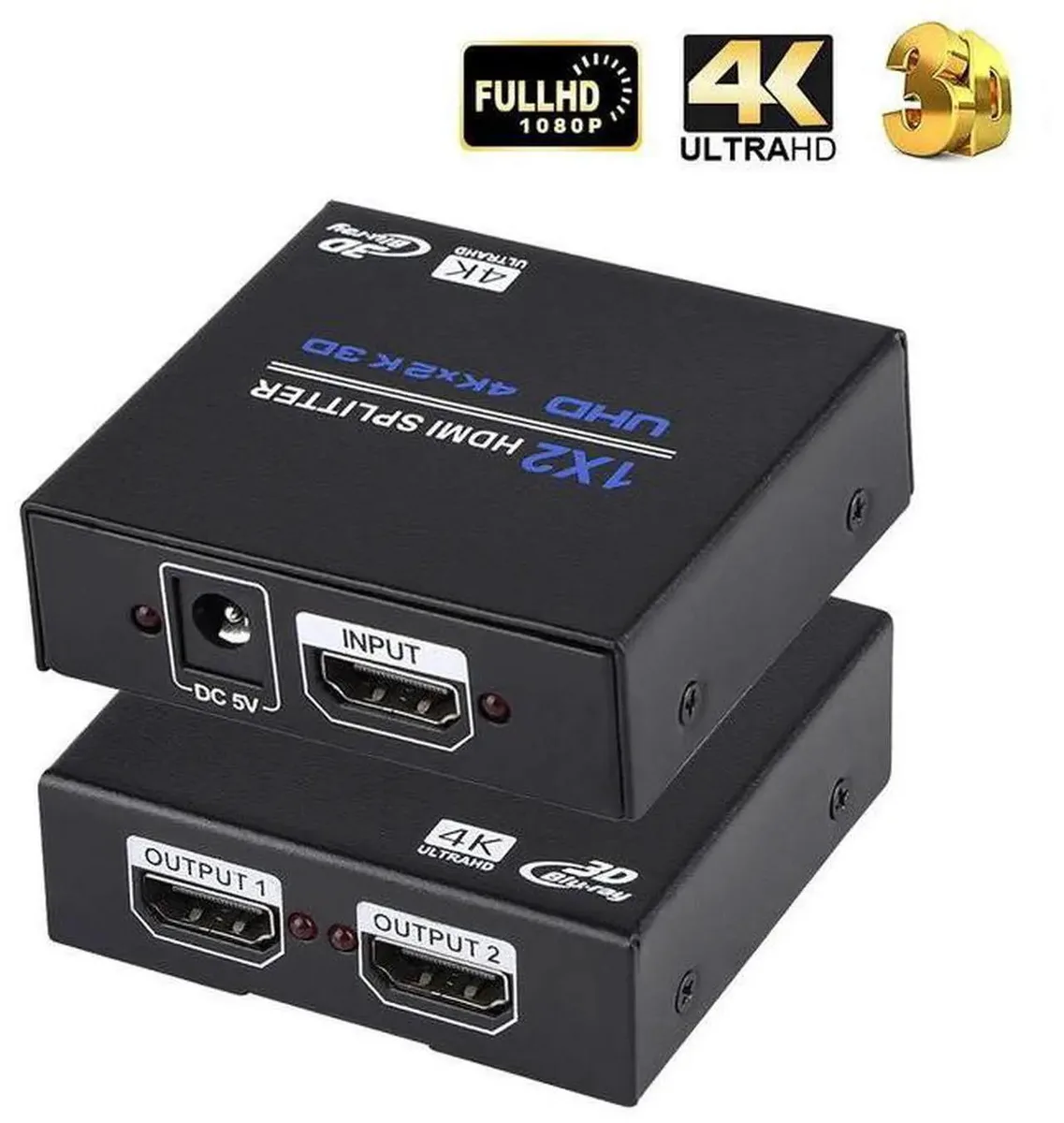 SMUGDESK SMUGDESK HDMI 1x2 Splitter 4K@30Hz HDMI 1.4 HDCP 1.4 3D — product photo