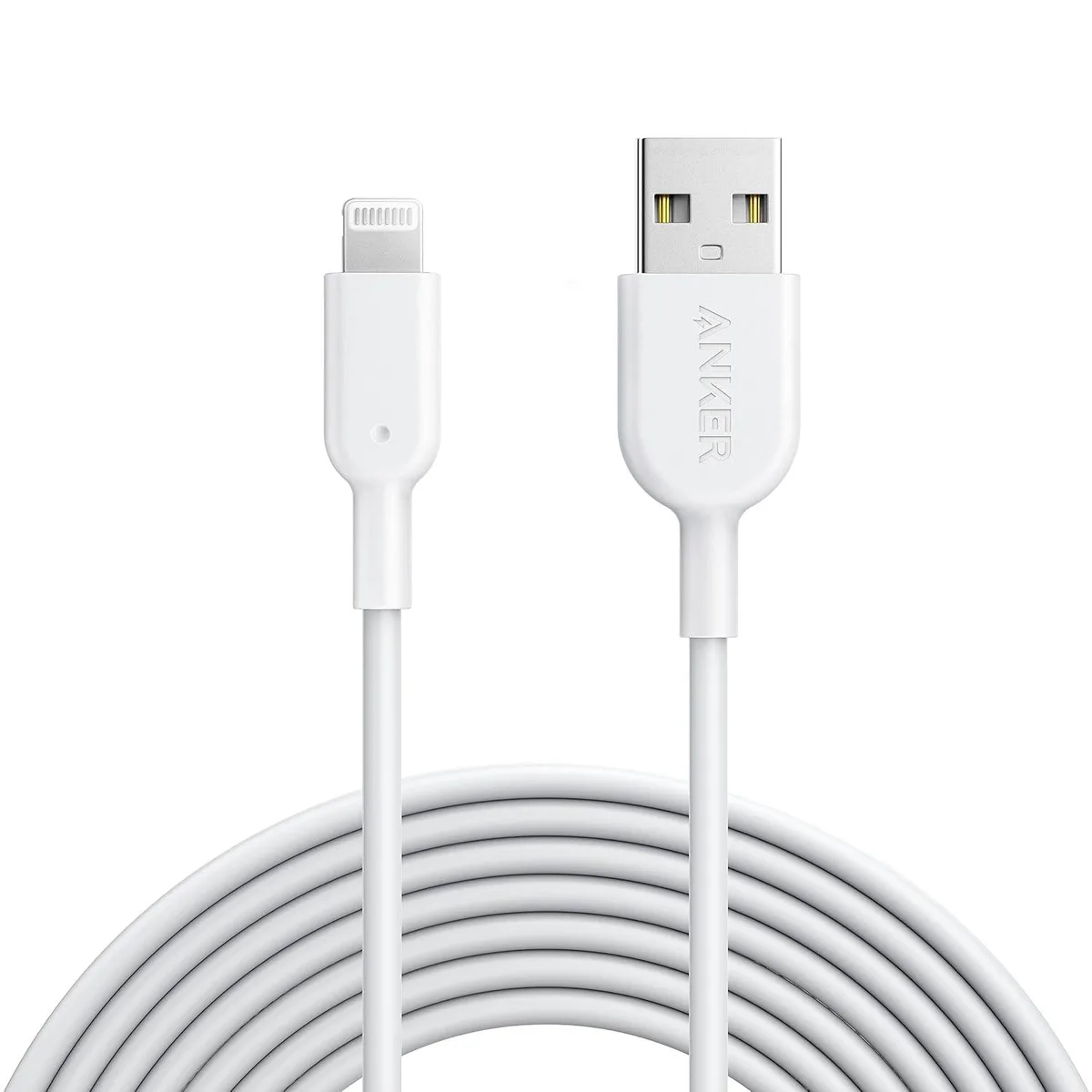 MCHOSE MCHOSE Powerline II Lightning Cable 10ft White — product photo