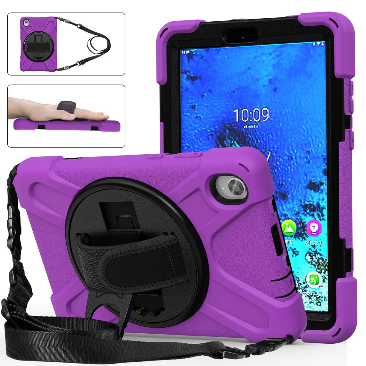 BONAEVER BONAEVER Shockproof Case for Lenovo Tab M8 HD 8.0 2020 TB-8705 Purple — product photo