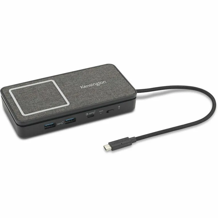 Kensington Kensington K32800WW SD1700P docking station dual 4K 60Hz 100W pass-through 10W Qi charging — product photo