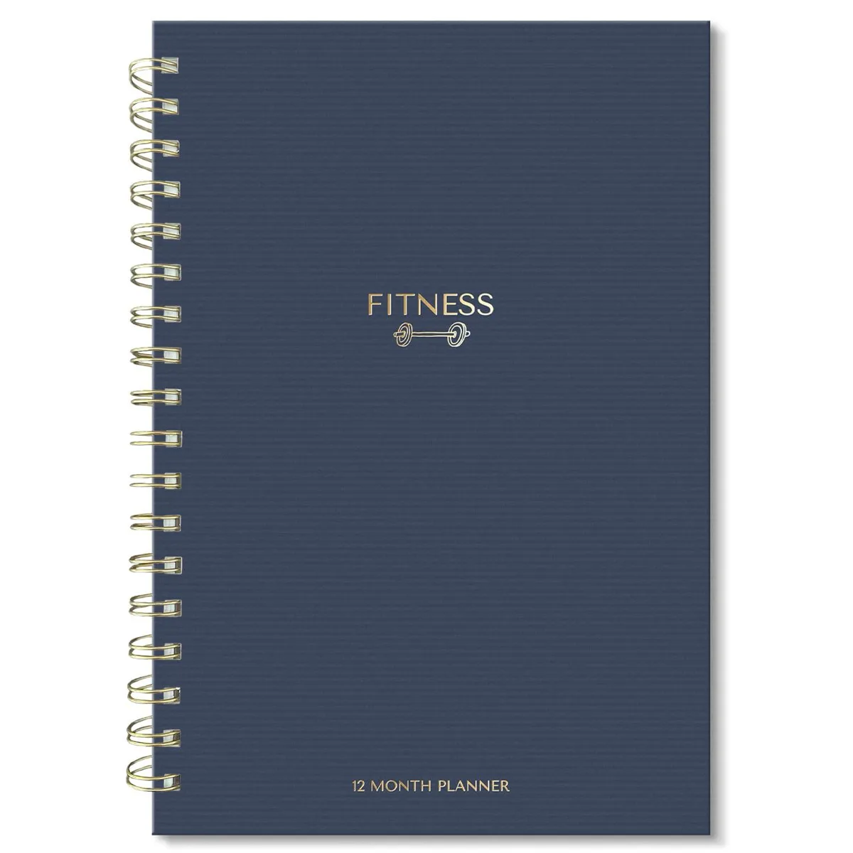  Sweetzer &amp; Orange 6013 Fitness Planner 6" x 8.5" 129 Pages Gold Spiral — product photo