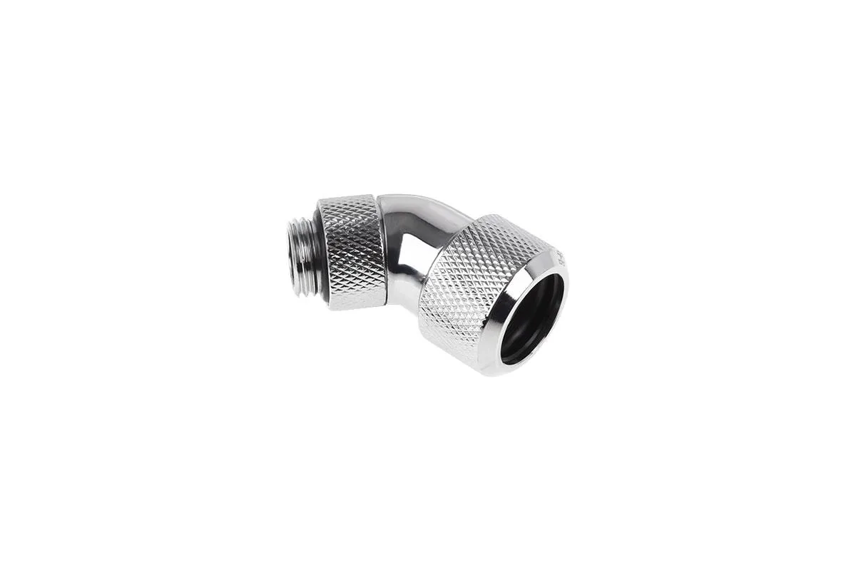 Alphacool Alphacool Eiszapfen 16mm HardTube Compression Fitting 45° Rotatable G1/4 Chrome 17408 — product photo