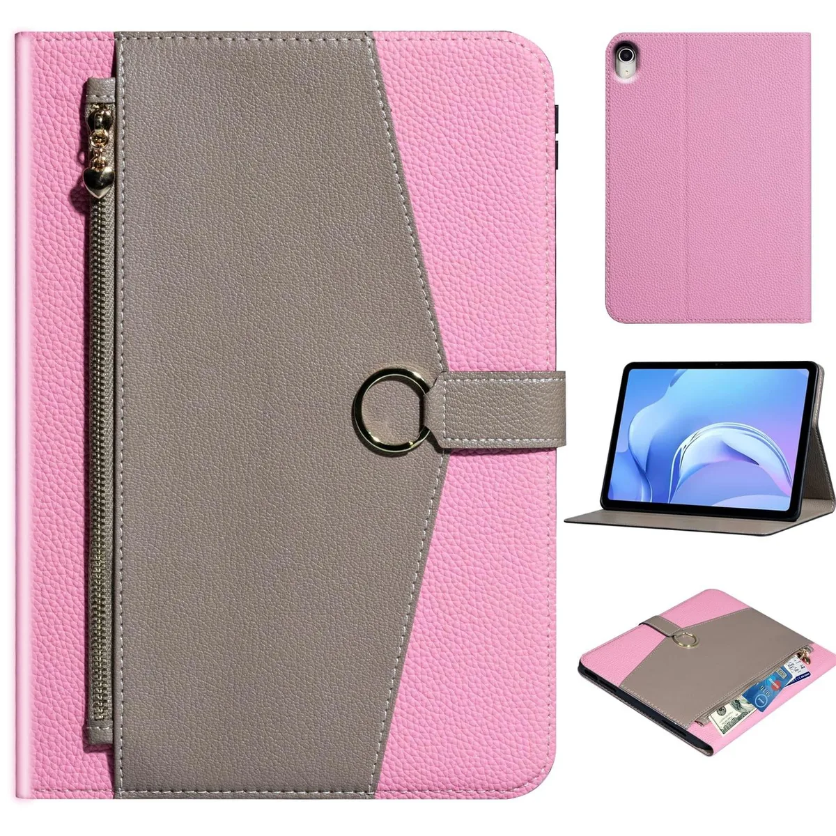 Bipra Bipra 2 in 1 accessory iPad 11th 11 inch 2025 10th 10.9 inch 2022 Pink Grey — product photo